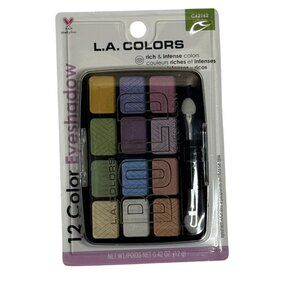 L.A. Colors Urban Bold 12-Shade Eyeshadow Palette New